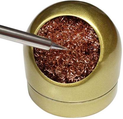PAUS&MORK Soldering Iron Bits Cleaner Kit, Solder Bit Cleaner, Cleaning Iron Tip, Soldering Iron Tips Cleaner & Coiled Brass Bit Cleaner Kit- Stainless Steel Non-slip Soldering Kit 0 W Simple