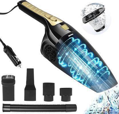 Zinsy 12V High Power Wet & Dry Portable Handheld Car Vacuum Cleaner Car Vacuum Cleaner with Anti-Bacterial Cleaning, 2 in 1 Mopping and Vacuum, Anti-Bacterial Cleaning, Reusable Dust Bag new 2021 Car Vacuum Cleaner with Anti-Bacterial Cleaning