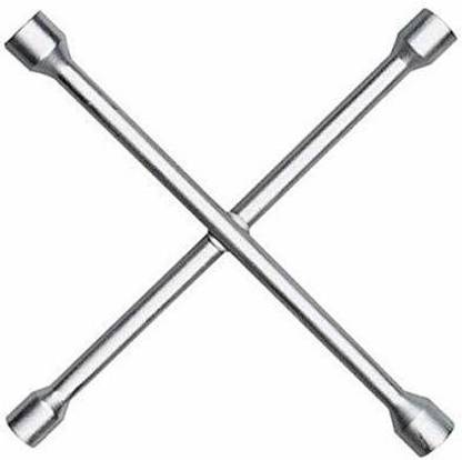 autokaar 4 Way Wheel Spanner 17,18,19,21 Vehicle Tool Kit