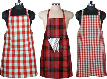 CRAZYWEAVES Cotton Chef's Apron - Free Size