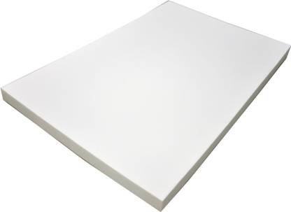 श्री ओम हैंडलूम Sofa foam sheet 50 Density (4 inch, White) 4 inch मैट्रेस