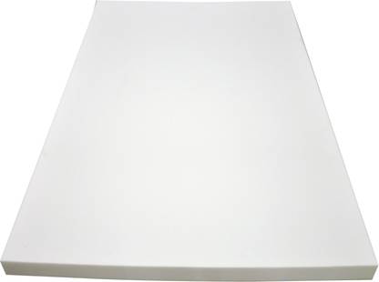 श्री ओम हैंडलूम Sofa foam sheet 50 Density (4 inch, White) 4 inch सिंगल PU फोम मैट्रेस