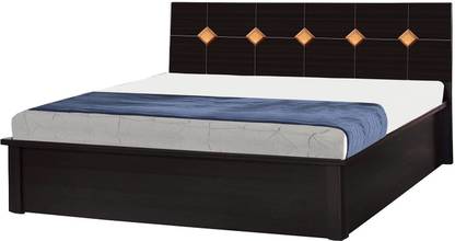 POJ Sand King Size Bed Made With High Quality MDF Board Engineered Wood King Hydraulic Bed
