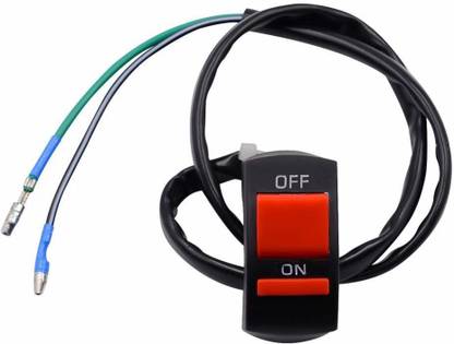 PRAKASH SALES Two Way On Off Minda Switch For Bike Universal For All Bikes Handle Bar Mount 1 Car Dash Switch Panel