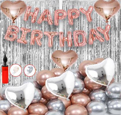 Prihit Premium look 112 Pcs Premium Birthday Decorations kit