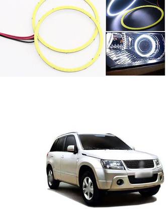 PRTEK White 70 MM Angel Eyes LED Halo Rings for Car Headlight Lamp Daytime Running Light COB P133 Car Fancy Lights