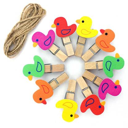 ind Duck Medium Wood Paper Clip