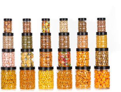 SPANDAN Plastic Grocery Container  - 1200 ml, 650 ml, 350 ml, 249 ml