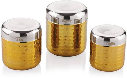 Panca Gold Plated Tea Coffee & Sugar Container  - 1500 L