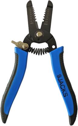 DUMDAAR 7" Professional Wire Stripping Cutter Portable Stripper Crimper Pliers Multi-function Cable Wire Crimping Manual Tool Wire Cutter Wire Cutter