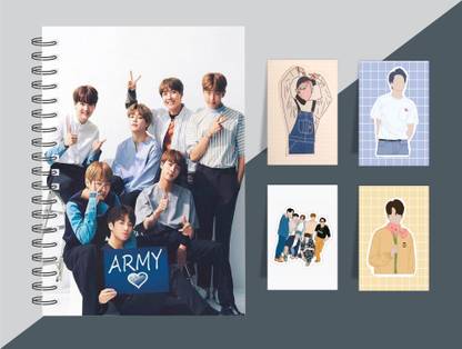craft maniacs BTS ARMY COLLECTION A5 Diary RULED 160 Pages