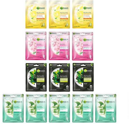 GARNIER Face Sheet Masks, 14pcs | Sheet Mask
