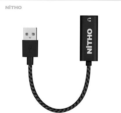 Nitho 7.1 USB VIRTUAL SURROUND AUDIO ADAPTER (ABS) Gaming Adapter