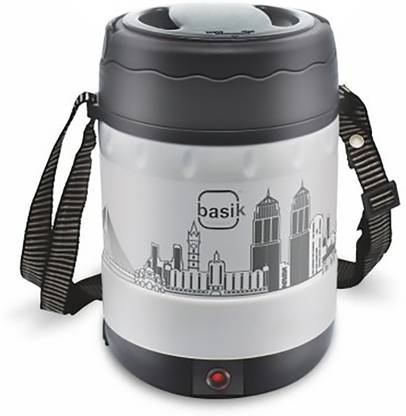BASIK Volta Insulated Electric Lunch Box 3 Containers Plastic Office Lunch Box