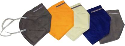 Productlance Meltblown and Non-Woven Fabric Reuseable N95 Face Mask (Multicolor, Without Valve, Pack of 20) for Unisex Reusable, Washable, Water Resistant Cloth Mask With Melt Blown Fabric Layer