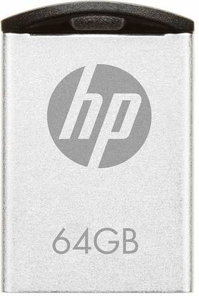 HP V222W 64 GB Pen Drive Compatible with Desktop Computer, Laptop USB 2.0 Metal Case