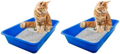 Petcrux Exclusive Cat Litter Tray Litter Tray - Pack of 2 Pet Litter Tray Refill