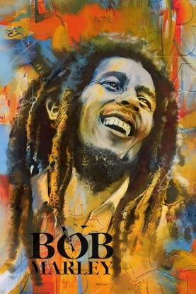 BOB MARLEY POSTER OF ART Paper Print
