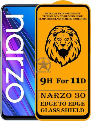 SEVEN7STAR Edge To Edge Tempered Glass for Realme Narzo 30