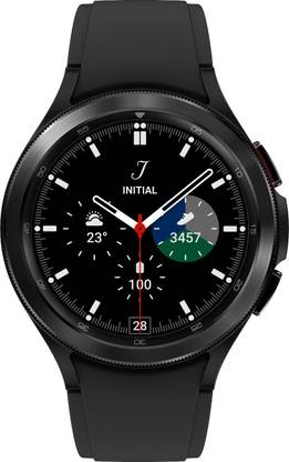 [For HDFC Bank Credit Card EMI ] SAMSUNG Watch 4 Classic, 46mm Super AMOLED BT Calling with Body Composition Tracking  (Black Strap, Free Size)