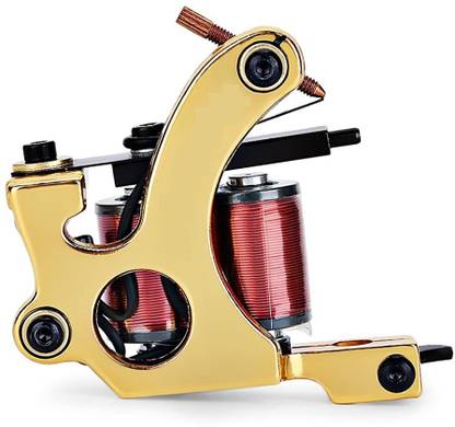 HASTHIP Tattoo Professional Iron 10 Wrap Coils Machine Liner Shader Gun Permanent Tattoo Kit