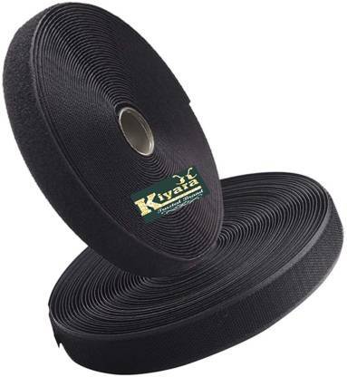 KIYARA KHook & Loop Fastener Tape. Length 25 Meter (Width 2 Inch) Stick-on Velcro
