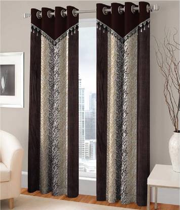 Panipat Textile Hub 152 cm (5 ft) पर्दा (2  का पैक)