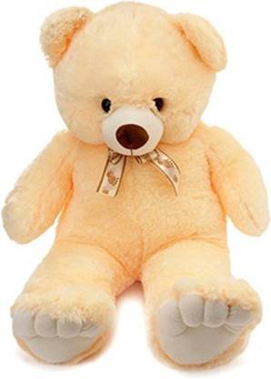 Frantic Premium Quality Stuffed Soft Peach Teddy Bear - 3 feet  - 90 cm