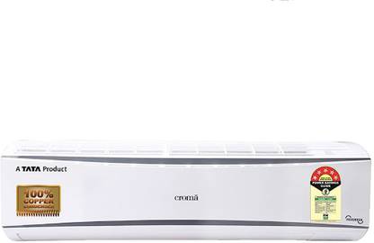 Croma 1.5 Ton 5 Star Split Inverter AC  - White, Grey