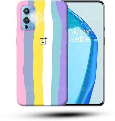 ED ELYON DESIGN Back Cover for Rainbow Coloured Soft Silicon Case Cover For OnePlus 9 Pro