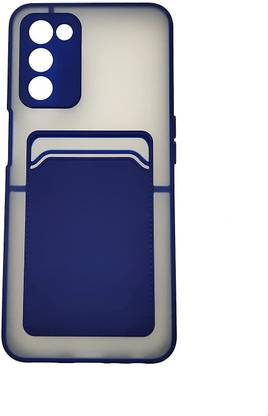 Apurb store Back Cover for OnePlus Nord (2020) Case with Card Holder Translucent Matte Hard PC Back and Soft TPU Bumper