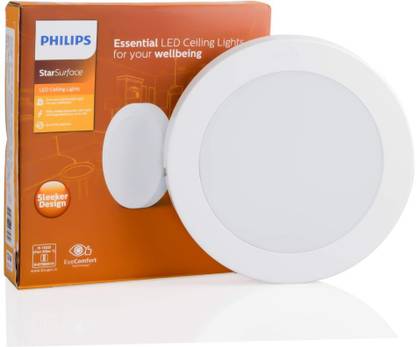 PHILIPS 22w LED Round Star Surface (Warm White) Downlight - Pack of 1 Ceiling Light Ceiling Lamp