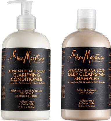 Shea Moisture African Black Soap Shampoo and Conditioner Set