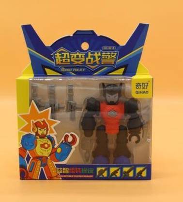 S K Bright ROBOT POLICE COLLECTIBLE PUZZLE ERASER Non-Toxic Eraser