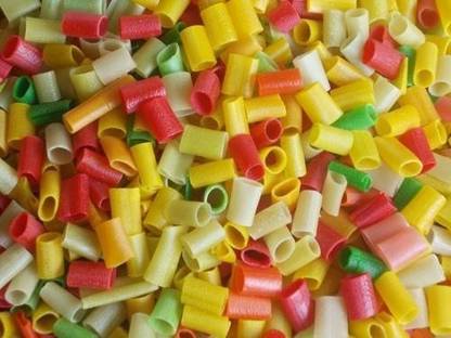 sivasakthi stores Home Made Mini Pipe Shape Multicolour papad Fryums