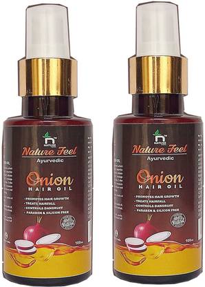 Nature feel Onion Hair Oil 2X100ml Hair Oil