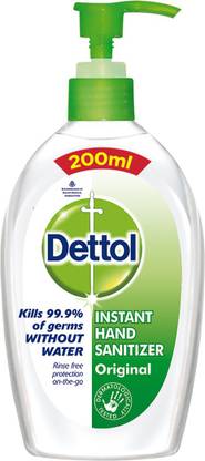 Dettol Instant  Pump Dispenser, Original Hand Sanitizer Bottle