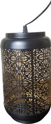 Adorn Craft Exi Adorn Bucket Shape Lamp Black Iron Hanging Lantern