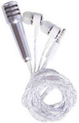 GUGGU AGH_465U_ Karaoke Singing Microphone Metal Sing Mic for Phone, for Computer, for PC Audio Cable with Stereo Earphone Compatible with all smart & IOS devices Microphone