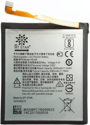 MRMT STAR Mobile Battery For  Nokia 6.1 Plus (Nokia X6), 7.1 , 5.1 Plus (Nokia X5), TA-1099, TA-1095, TA-1105, HE342