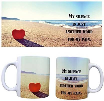 RSGiftery My Silence Is Just Another Word For My Pain Coffee Ceramic Coffee Mug