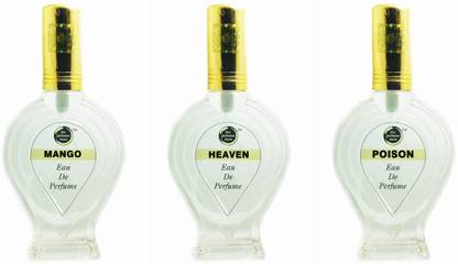 The perfume Store MANGO HEAVEN POISON Regular Pack of 3 Eau de Parfum  -  180 ml