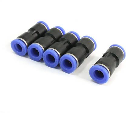 AKARI Equal Union Straight Connector PUC 8MM Union Push PU Pneumatic Pipe Fitting Straight Connector 8MM*8MM JOINT 5 PCS JOINTER 2-Way Union Pipe Joint