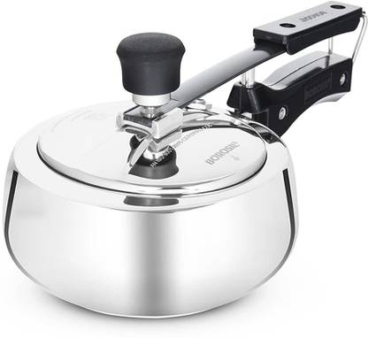 BOROSIL pronto 1l stainless steel 1 L Inner Lid Induction Bottom Pressure Cooker