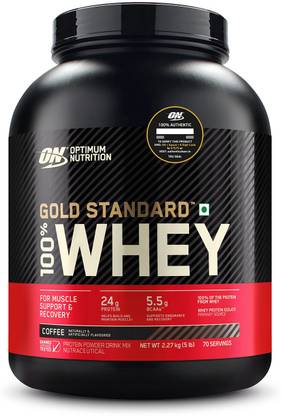 Optimum Nutrition (ON) Gold Standard 100% Protein Powder - Primary Source Isolate Whey Protein