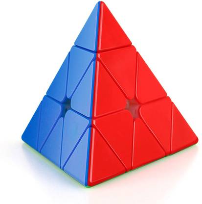 Kidosaurus Pyramid Cube 3x3 Pyraminx Speed Cube Triangle Cube Twisty Puzzle for Kids' Intelligence Development