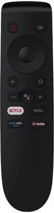RR Bluetooth Voice Command Remote for oneplus Remote | 1+ Android TV Remote | oneplus tv Remote with Netflix YouTube Prime Video and Google Assistant Hot Keys - Pairing Must with New AAA Battery! One Plus Remote Controller