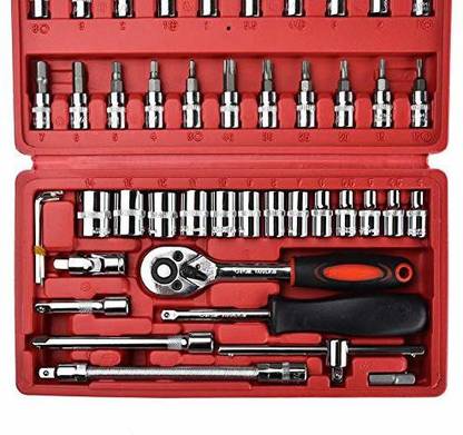 GOOD FRIENDS Tool Kit for Home Use Spanner Set Socket Set Wrench Kit Piler Hand Tool Kit