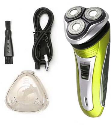 JHBGHDJ Rechargeable Men's rechargeable three heads floating head electric razor beard trimmer EU Plug Shaver For Men  Shaver For Men