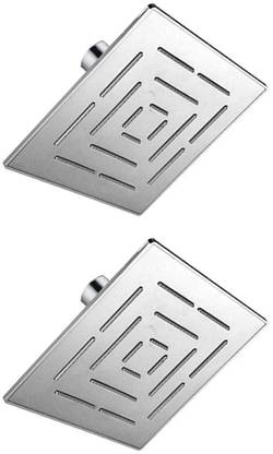 Joyway 8x8 Inch Amaze Rainfall Overhead Shower Without Arm - Set of 2 Pieces Shower Grab Bar
